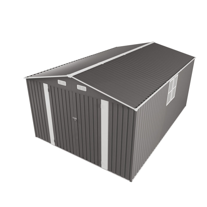Outdoor Storage Shed With Lockable Doors