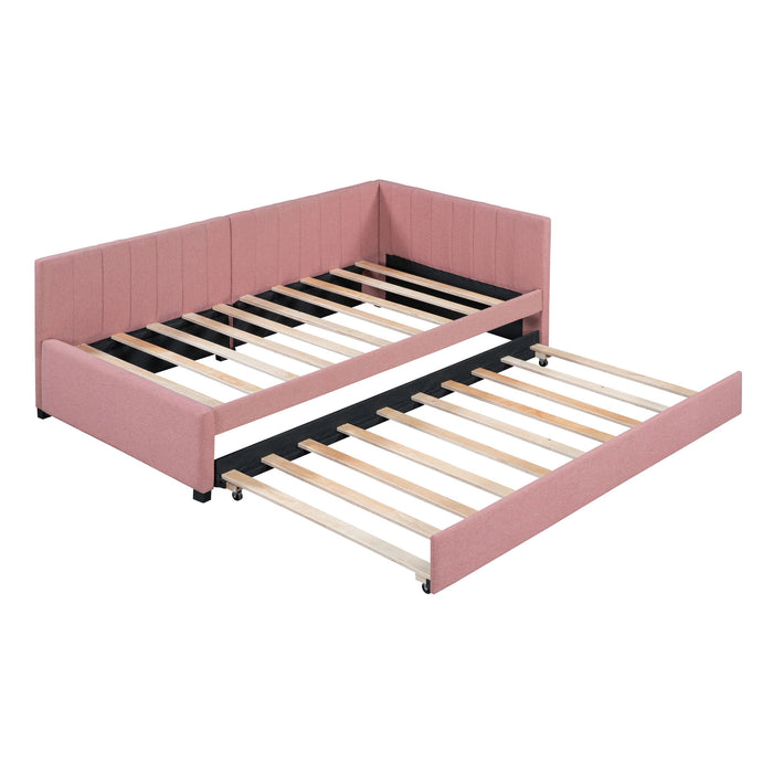 Upholstered Daybed, Sofa Bed Frame, No Box Spring Needed