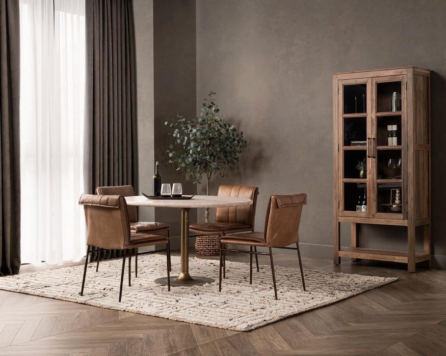 Malani - Travertine Gathering Table