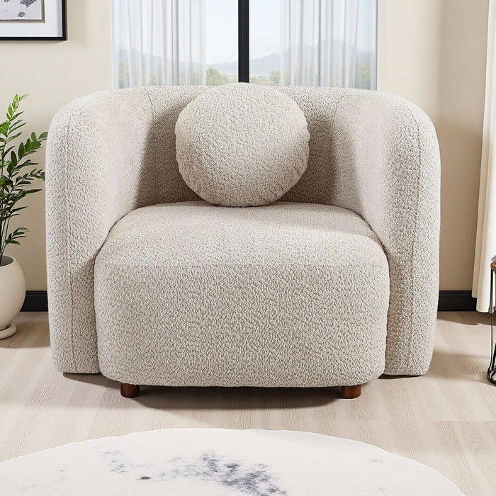 Japandi Style Accent Square Chair