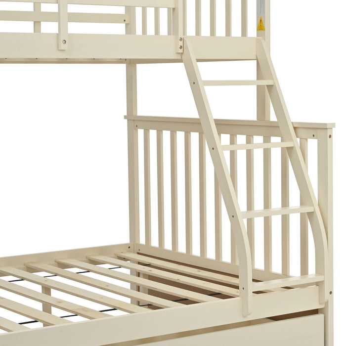 Bunk Bed With Ladder, And Safety Guard Rails