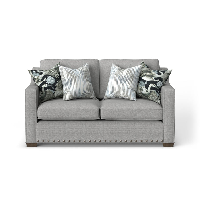 Milo - Fabric Loveseat With Nailhead Trim