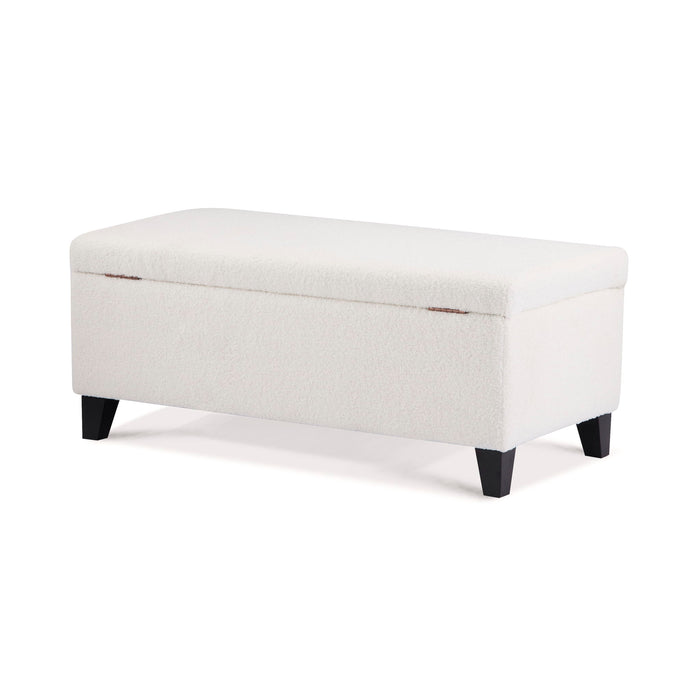 Storage Ottoman With Flip Top Lid