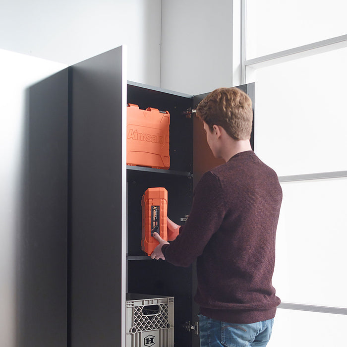 Nova - Series Garage Cabinet Set B With Soft Closing Mechanism And Water Resistant - Metallic Gray