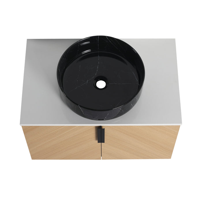 Wall Mounted Bathroom Vanity & Art Sink