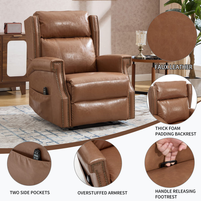 Manual Recliner Chair With Heavy Duty Motion Mechanism, 8 Vibrating Nodes And 3 Massage Modes For Living Room