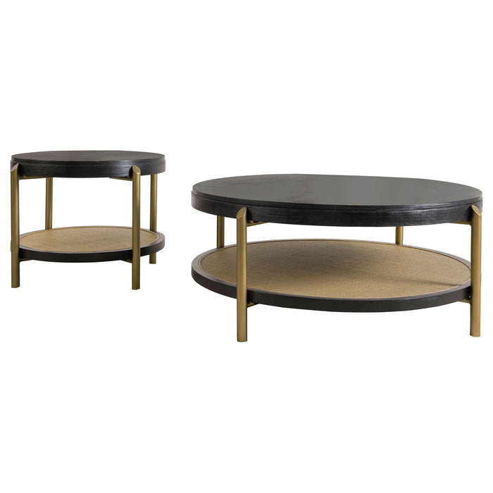 Benson - Round Coffee And End Table Set