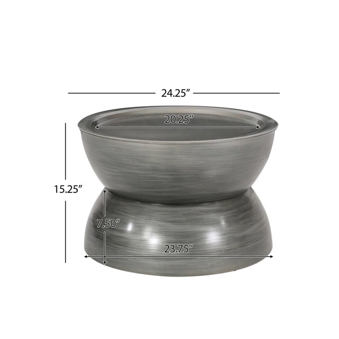 Sparling - Modern Iron Hourglass Coffee Table