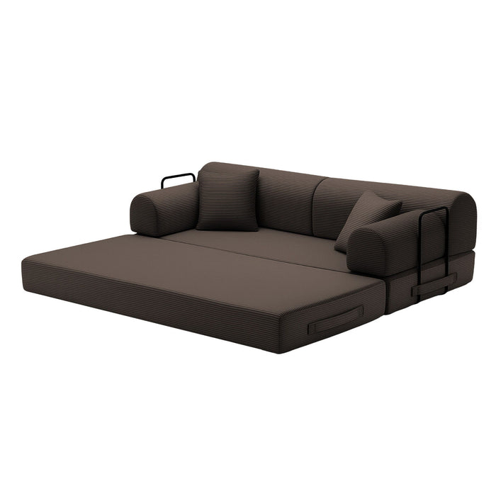 Convertible Sleeper Sofa Bed, Floor Lounge Couch For Living Room