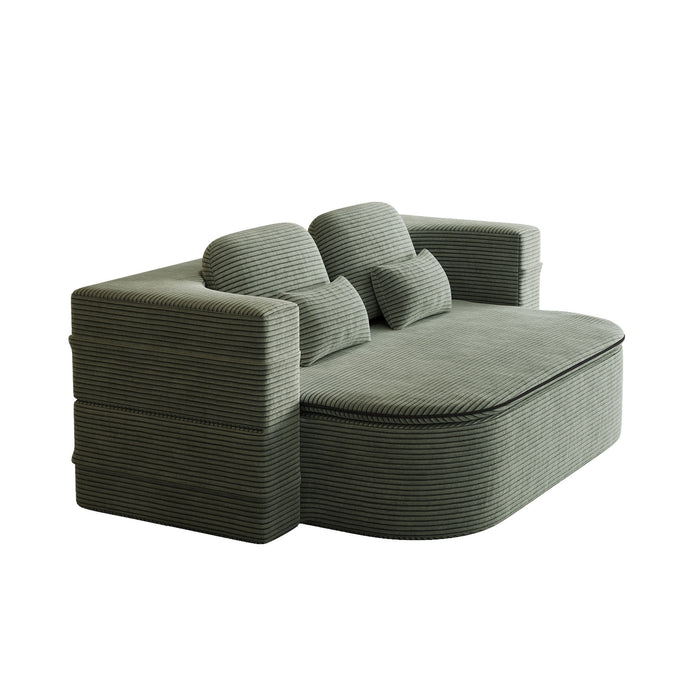 2 In 1 Foldable Sofa Bed With Multi Functional Blanket