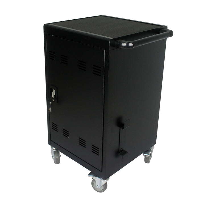 Mobile Charging Cart And Cabinet For Tablets Laptops 30 Device With Combination Lock