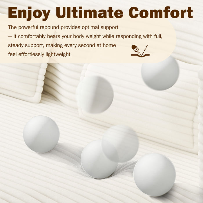 Floor Sofa With 2 Pillows, Convertible Twin Size Mattress For Living Room