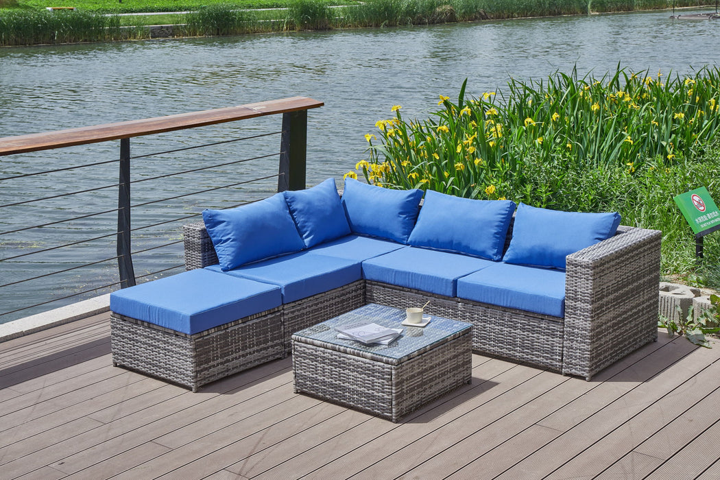 Patio Sofa With Cushions