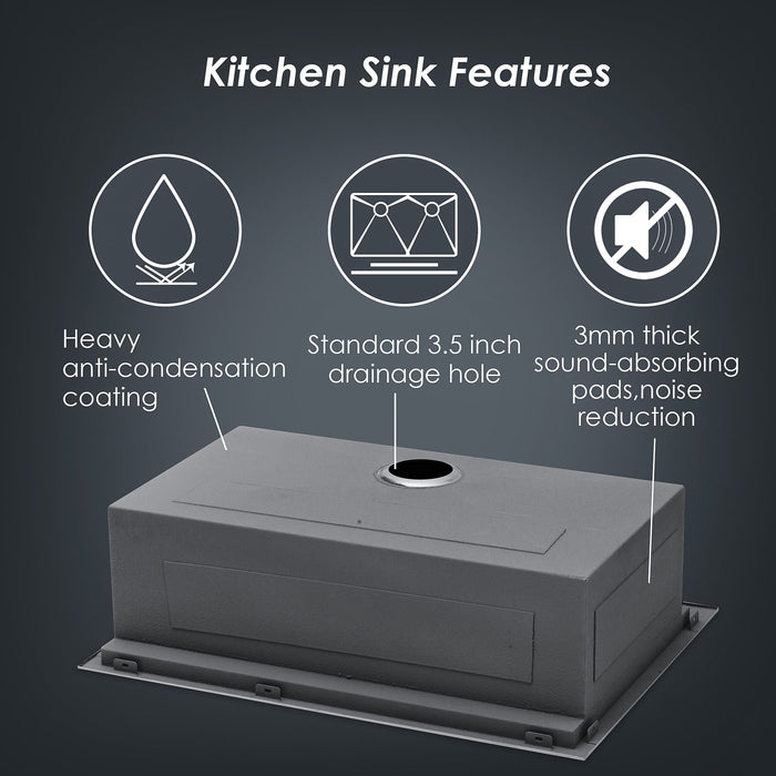 Topmount Stainless Steel Kitchen Sink With Workstation Ledge And Accessories