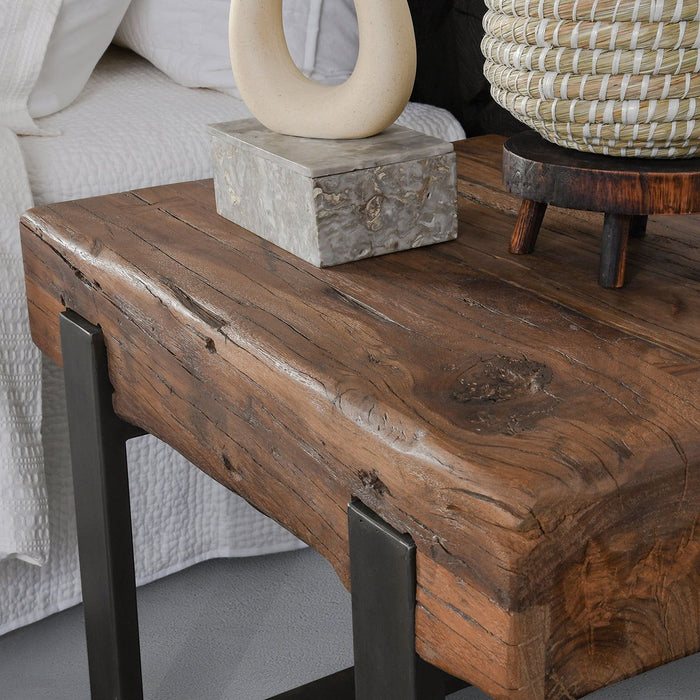 Duarte - End Table - Reclaimed Brown