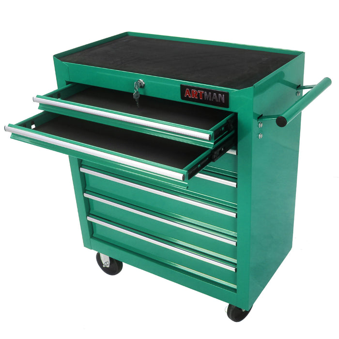 7 Drawers Multifunctional Tool Cart With Swivel Wheels