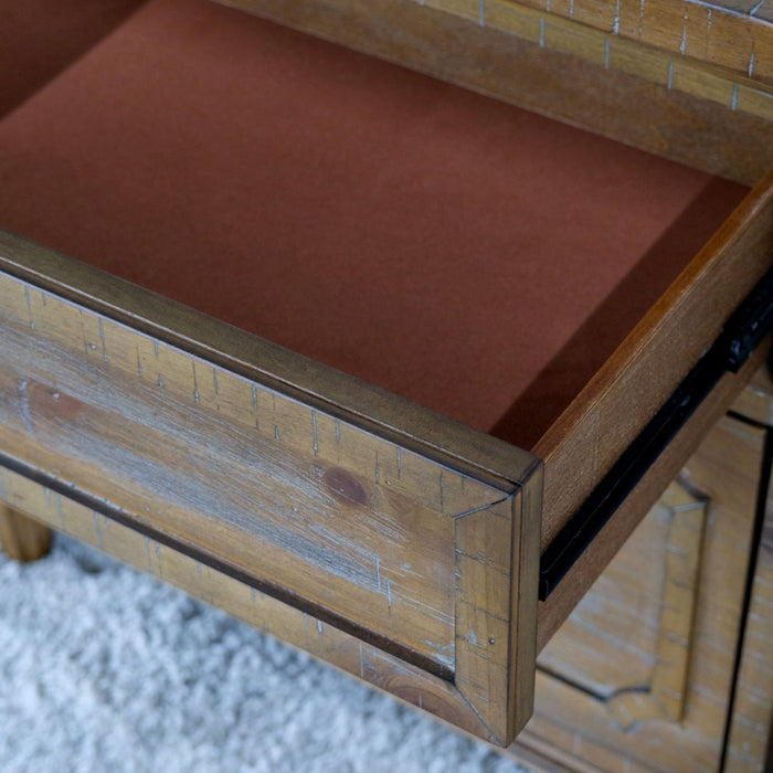 Interlude - 2 Drawers Nightstand - Sandstone Buff