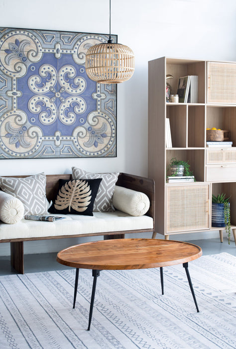 Oval Cofe Table - Brown