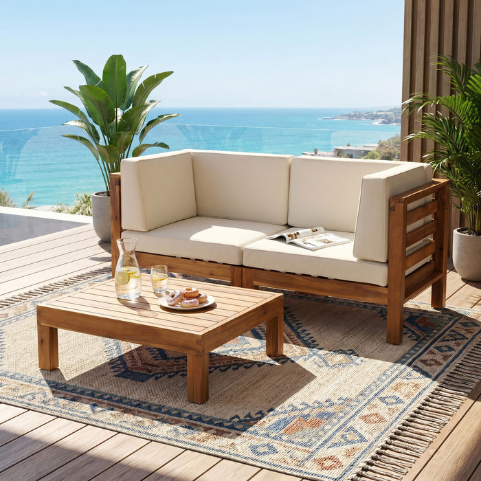 Oana - 3 Piece Love Seat Set With Coffee Table