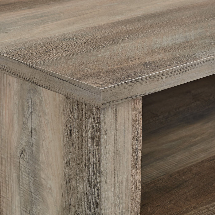 Classic Glass Door Fireplace Tall TV Stand For TVs Up To 65"