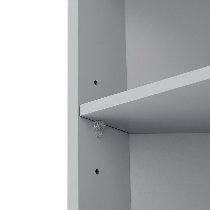 Multi Functional Corner Cabinet With Adjustable Shelves And 2 Doors
