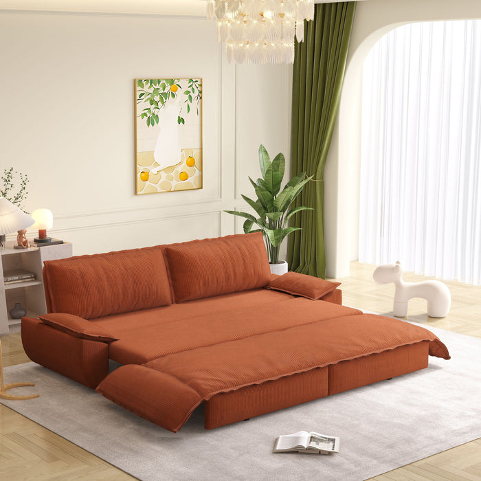 Queen Pull Out Bed, 3 In 1 Convertible Sleeper Sofa