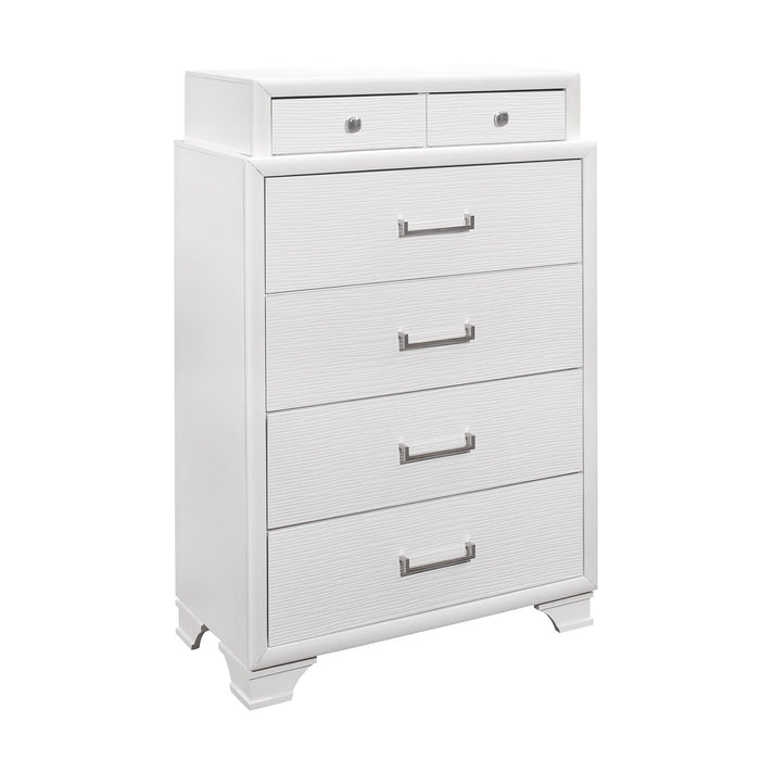 Civic - 5 Piece Storage Bedroom Set With Bookcase Headboard