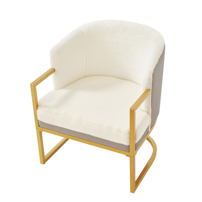 Upholstered Reading Accent Armchair For Living Room