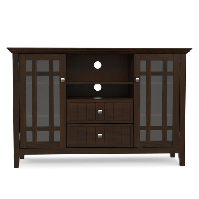 Bedford - Tall TV Media Stand - Dark Tobacco Brown