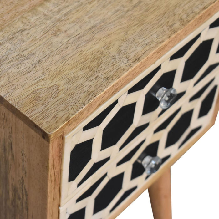 Inlay Bone Inlay Drawer Nightstand