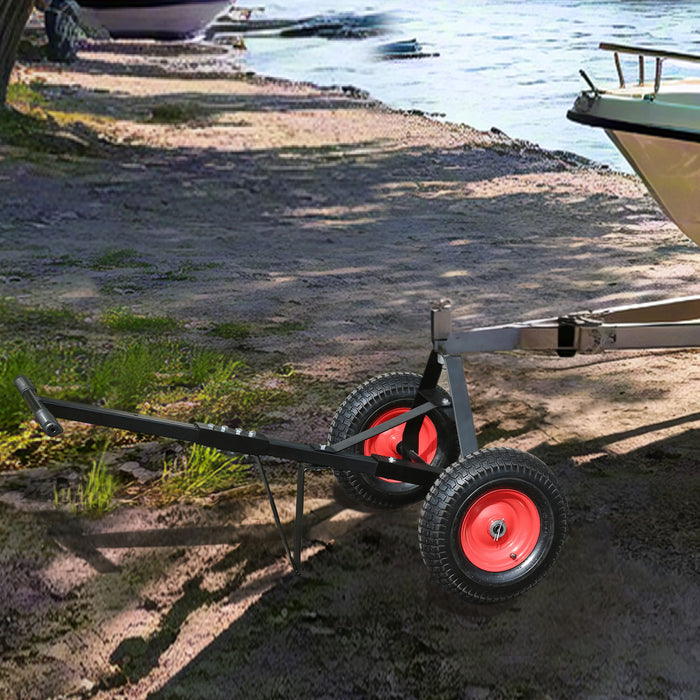 Heavy Duty Trailer Dolly With 2" Ball 1000 Lb Capacity For Easy Mobility - Black