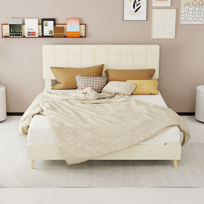 Yungan Lingge Minimalist Soft Pack Headboard Bed