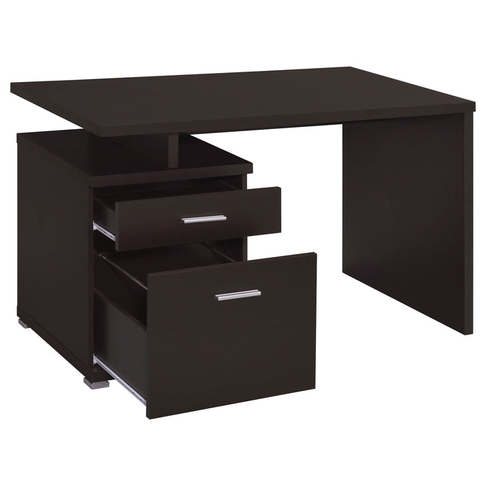 Contemporary Sleek Office Desk With 2 Drawers