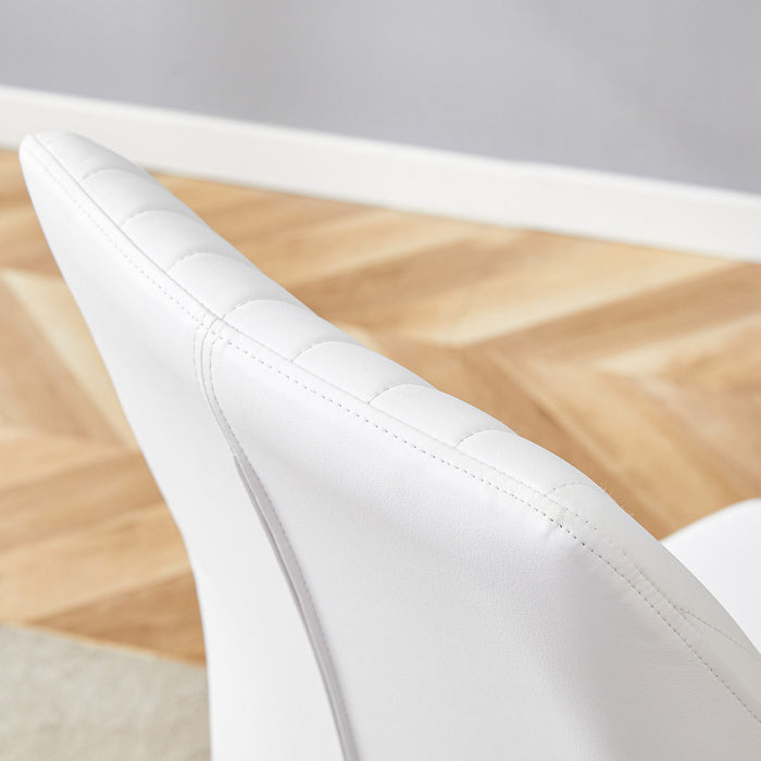 Luxury Simple Chair With Metal Gold Leg