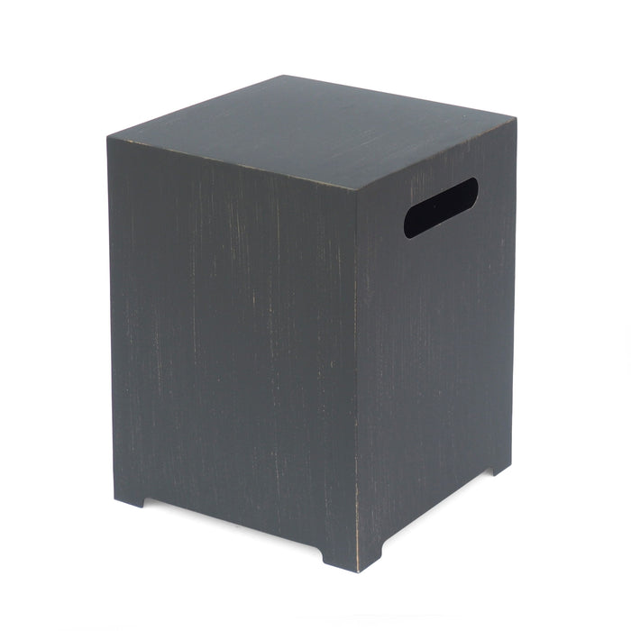 Modern Tank Holder Side Table With Powder Coated Frame