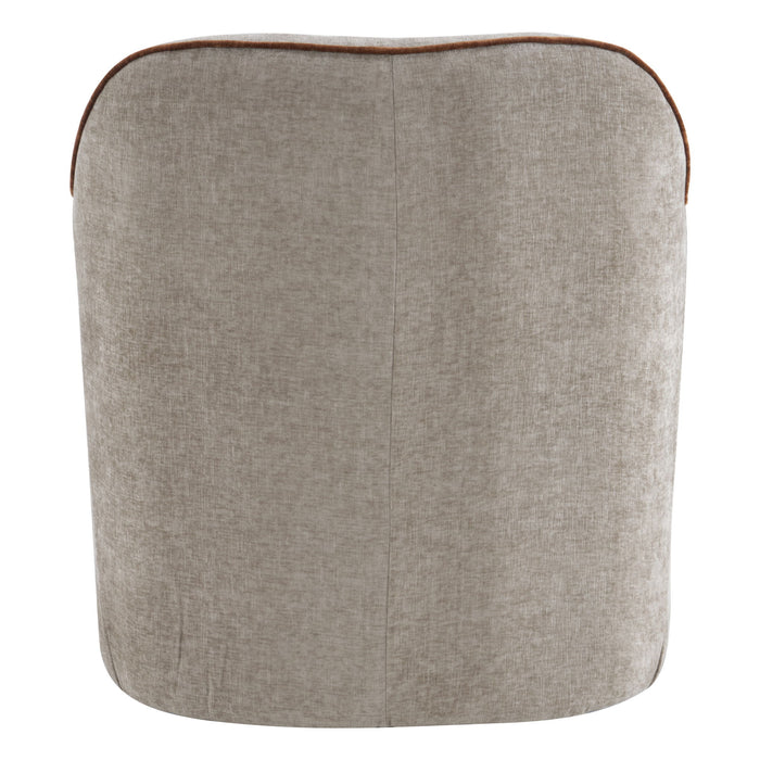 360° Swivel Accent Chair With Flared Arms