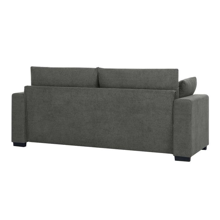 Upholstered Sofa With Toss Pillows - Dark Gray