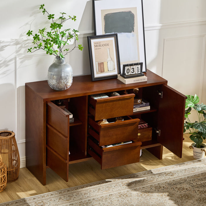 Sideboard Buffet Cabinet With Storage, 2 Doors 3 Drawers