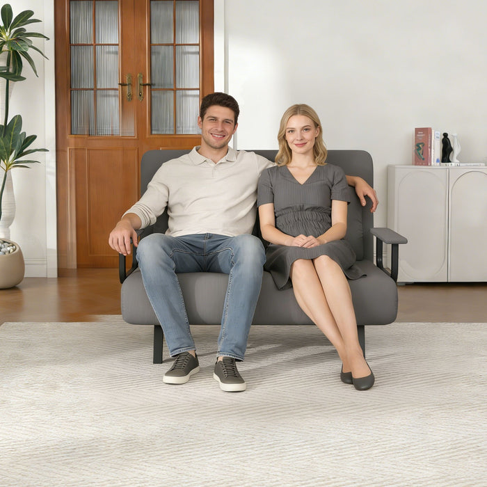 5 In 1 Convertible Sofa Bed For 2 With Adjustable Backrest