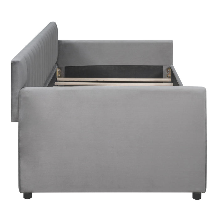 Upholstered Daybed With Slat Support