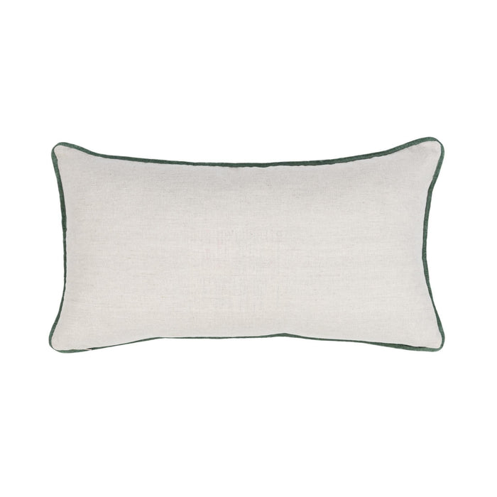 Belcourt - 14" x 26" Floral Pillow - Floral Natural / Blue