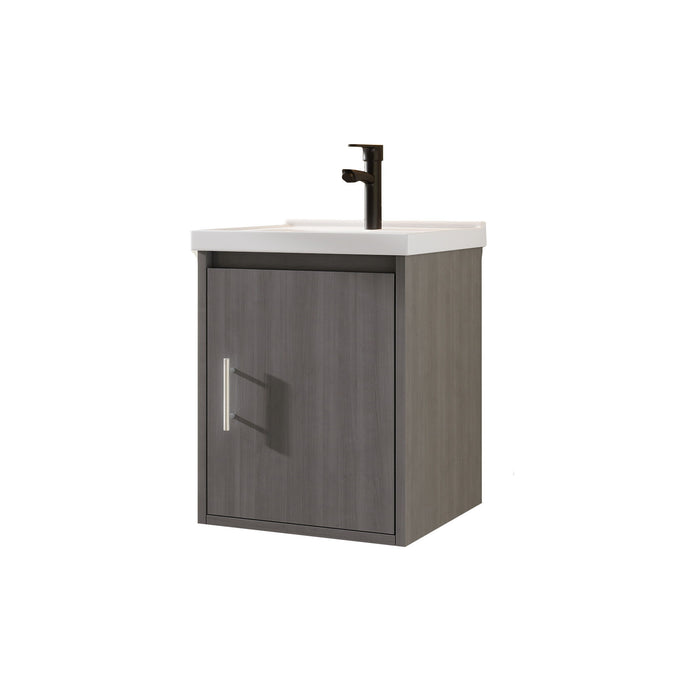 Floating Bathroom Vanity Combo, Wall Mounted Cabinet With Sink & Soft Close Doors For Small Bathrooms