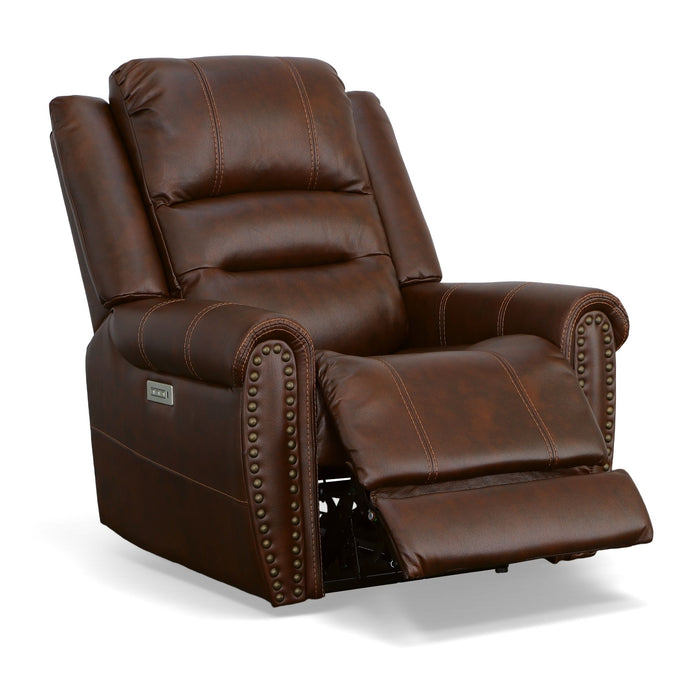 Oscar - Power Recliner With Power Headrest - Pumpernickel