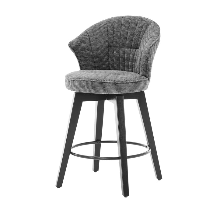 Wing Back Swivel Bar Stools (Set of 2)