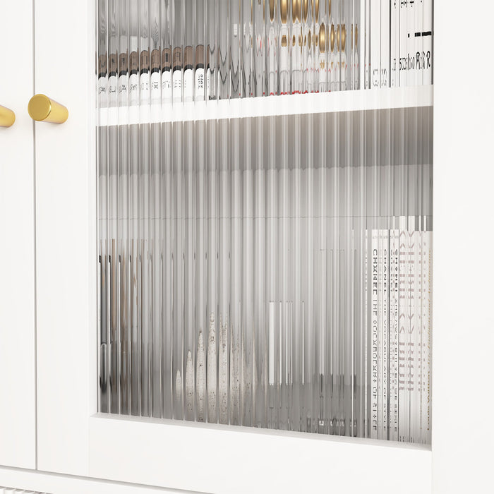 Modern Tech Inspired Dome Cabinet With LED Lighting