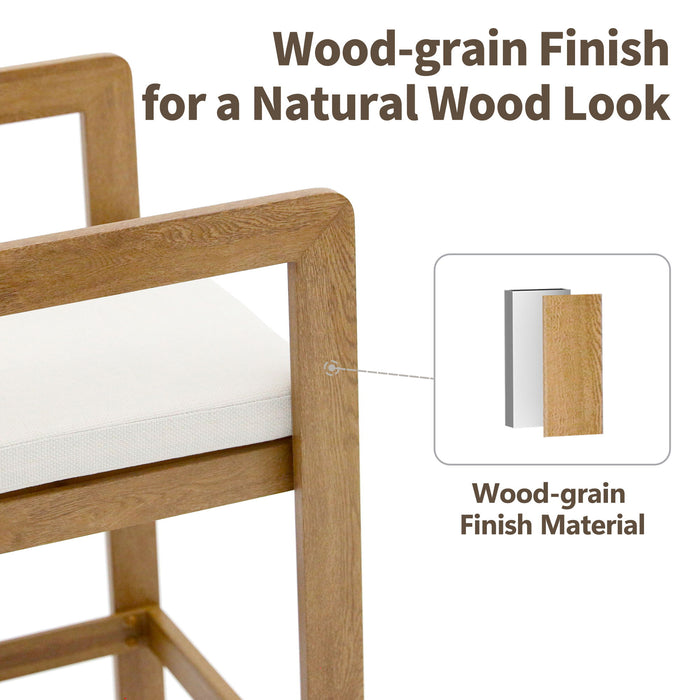 Bar Stool For Gardens And Patio (Set of 2) - Wood