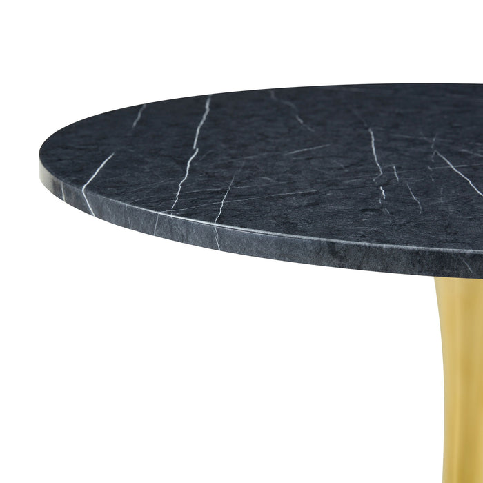 Round Dining Table & Thickened Top For Kitchen
