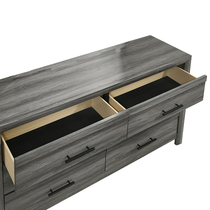 Denver - 6 Drawer Dresser - Gray