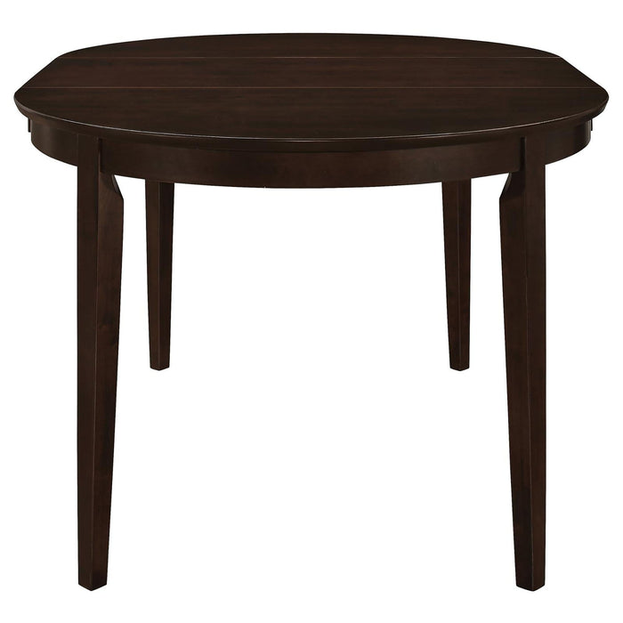 Elmira - Oval Dining Table With Leaf Extension - Brown