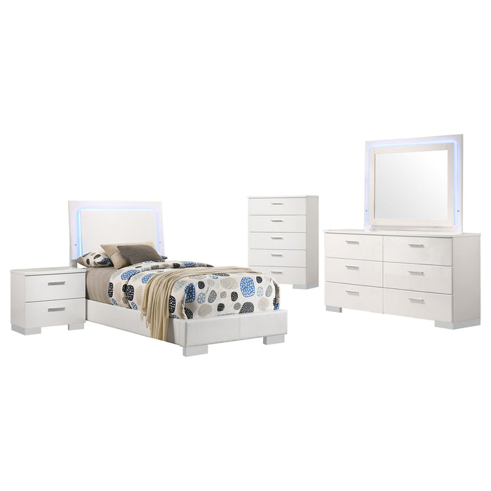Dulcey - Bedroom Set With LED Lighting